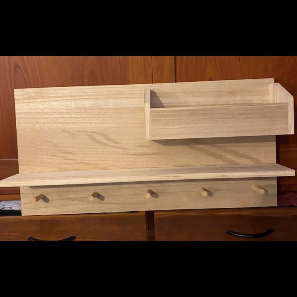 NWT Threshold Wooden Entry Wall Unit